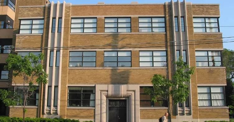 Exterior image of the West 833 Lofts in Toronto