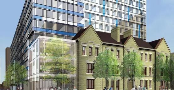 Exterior image of the YWCA Elm Centre in Toronto