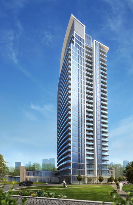 Rendering of Emerald City 2 Condos building exterior