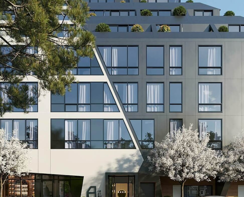 Angular Condos exterior entrance