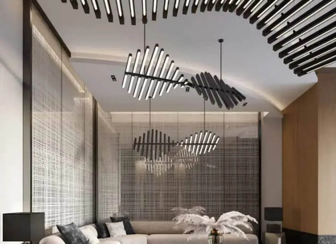 Angular Condos interior lounge