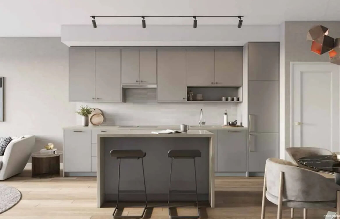 Angular Condos interior suite kitchen