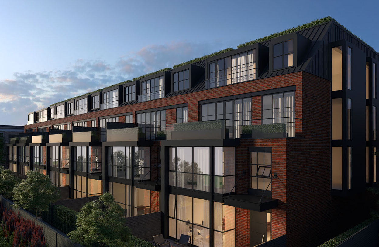 Exterior rendering of 36 Birch Condos
