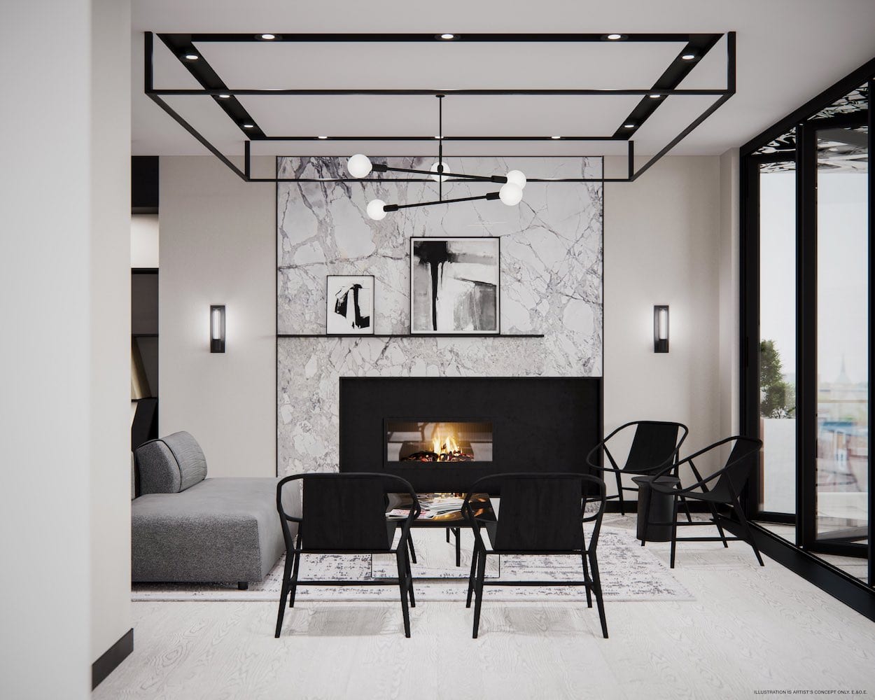 RUSH Condos party room