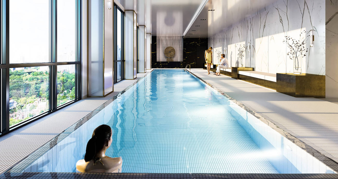 Rendering of Gallery Condos and Lofts Indoor Pool