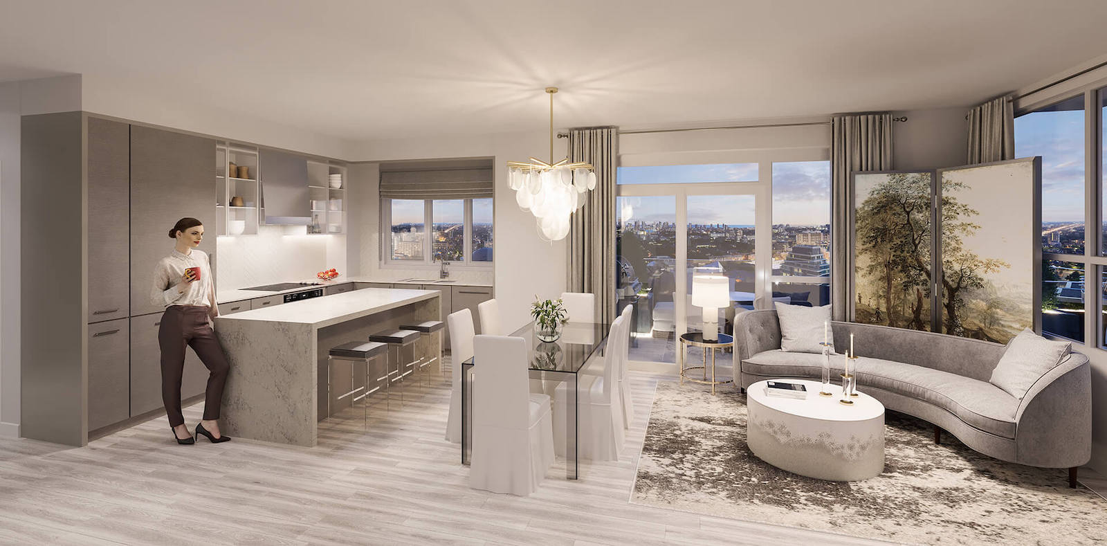 Rendering of Gallery Condos and Lofts Suite Interior
