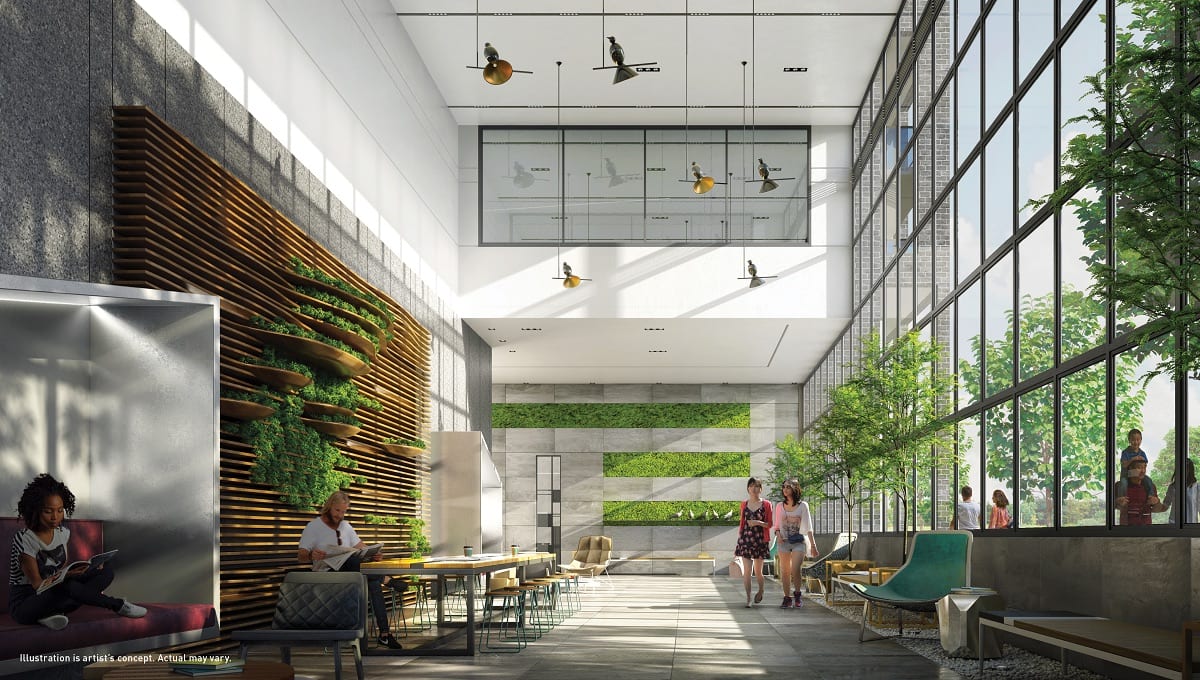 Saturday in Downsview Park Condos Lobby