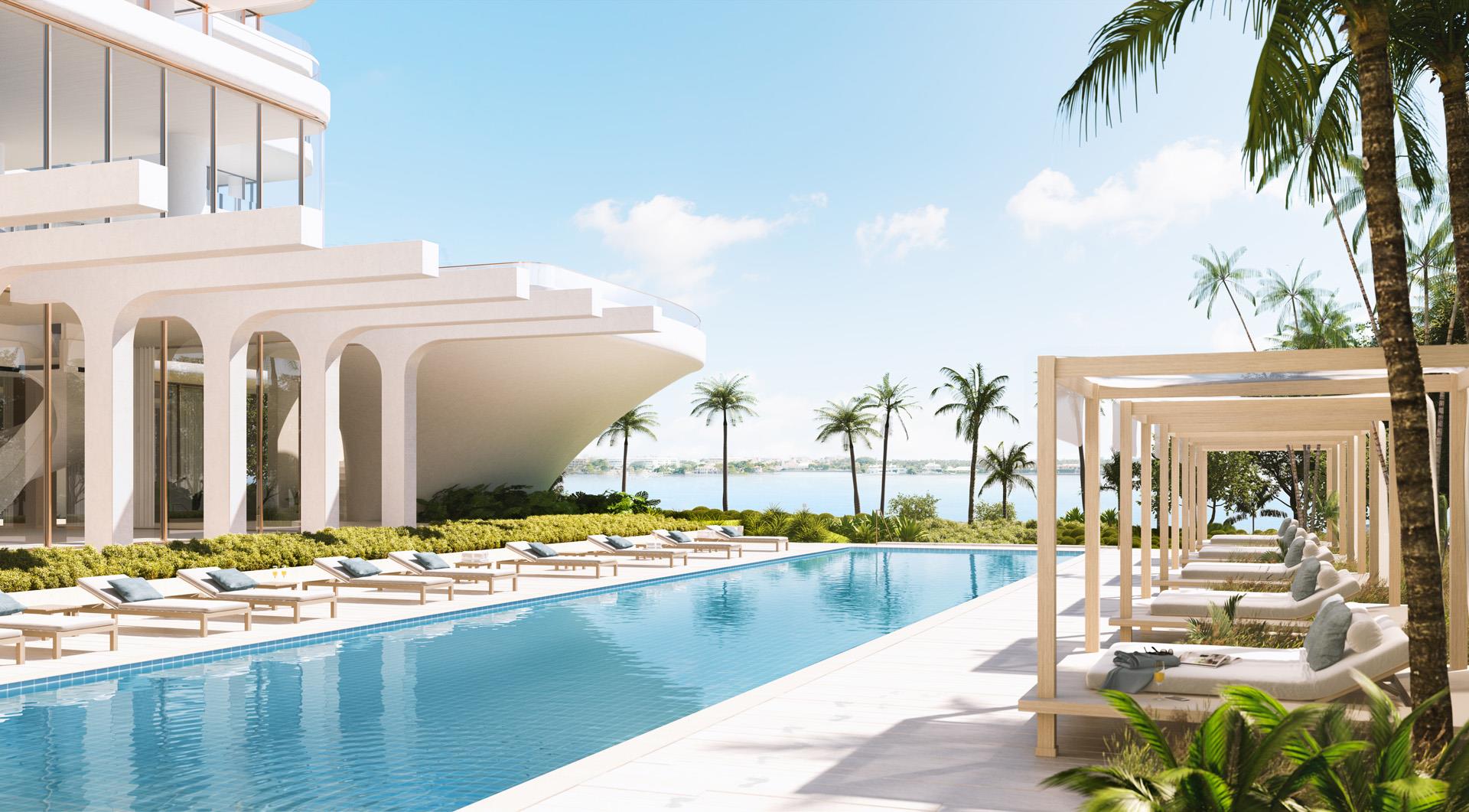 La Clara Residences outdoor pool area