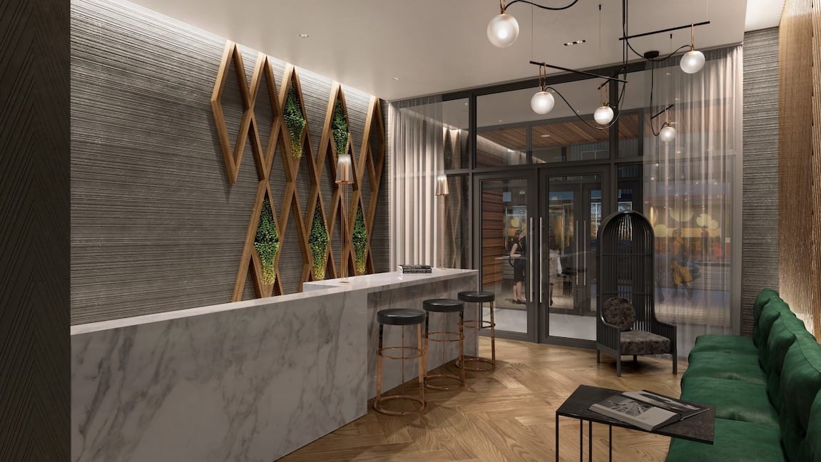 The Poet Condos Lobby