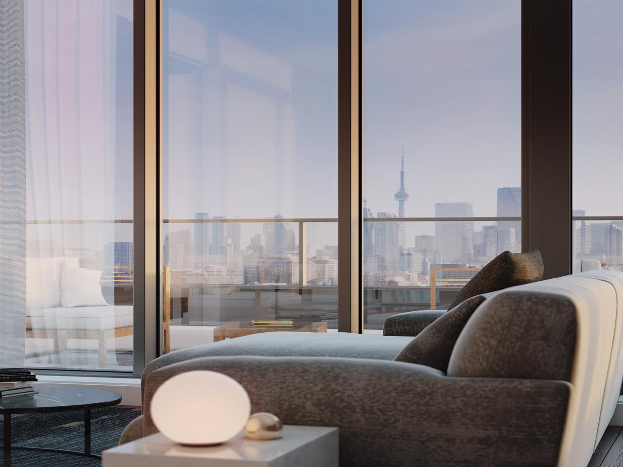 Rendering of River and Fifth Condos Unit View