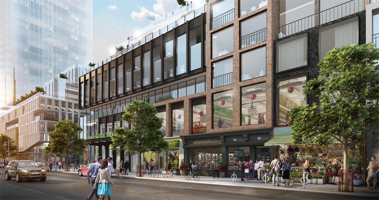 Bloor & Dufferin Condos Plaza Rendering
