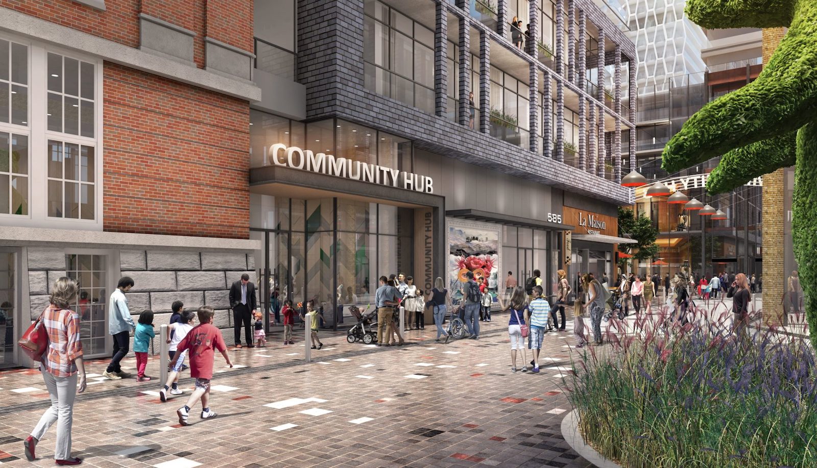 Bloor & Dufferin Condos Community Hub Rendering