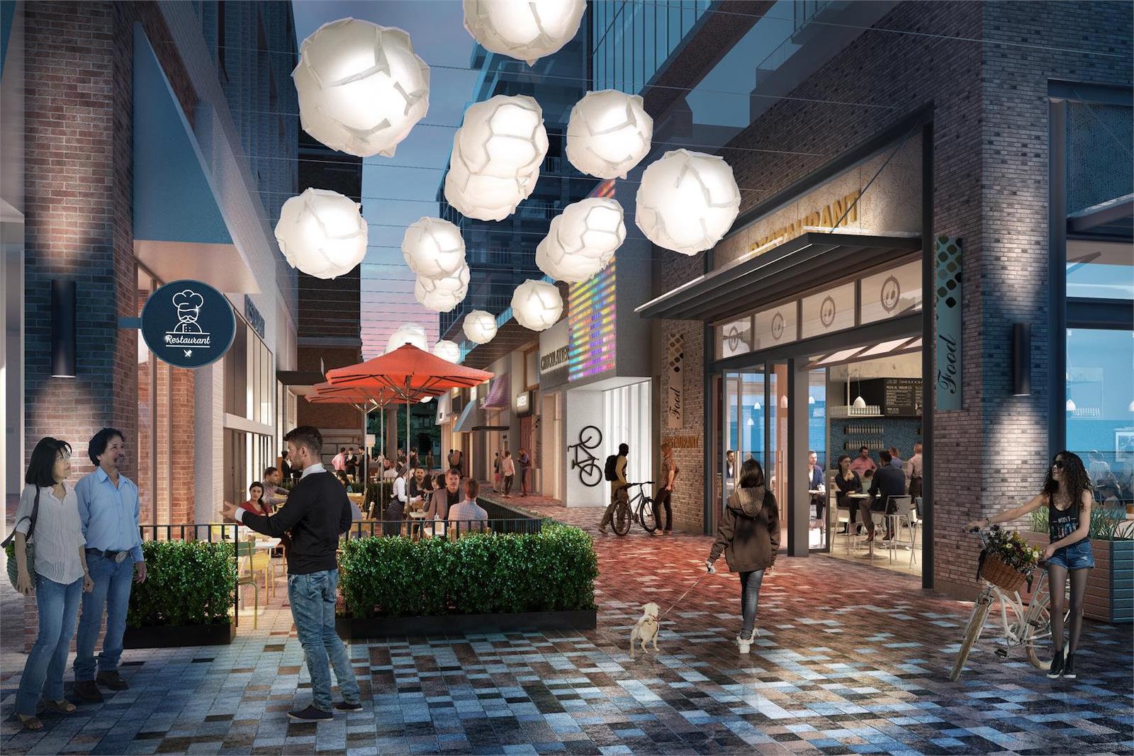 Bloor & Dufferin Condos Pedestrian Mews Rendering