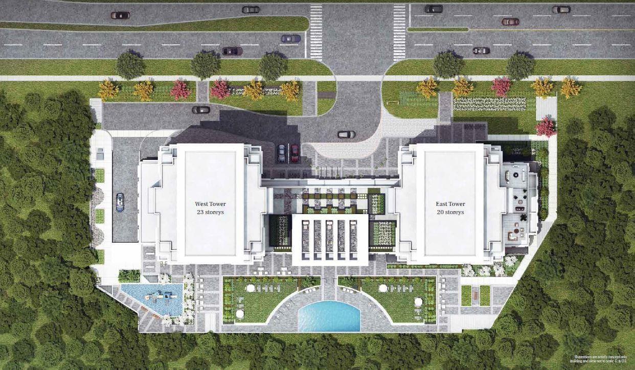 Keystone Condos Building Top-view