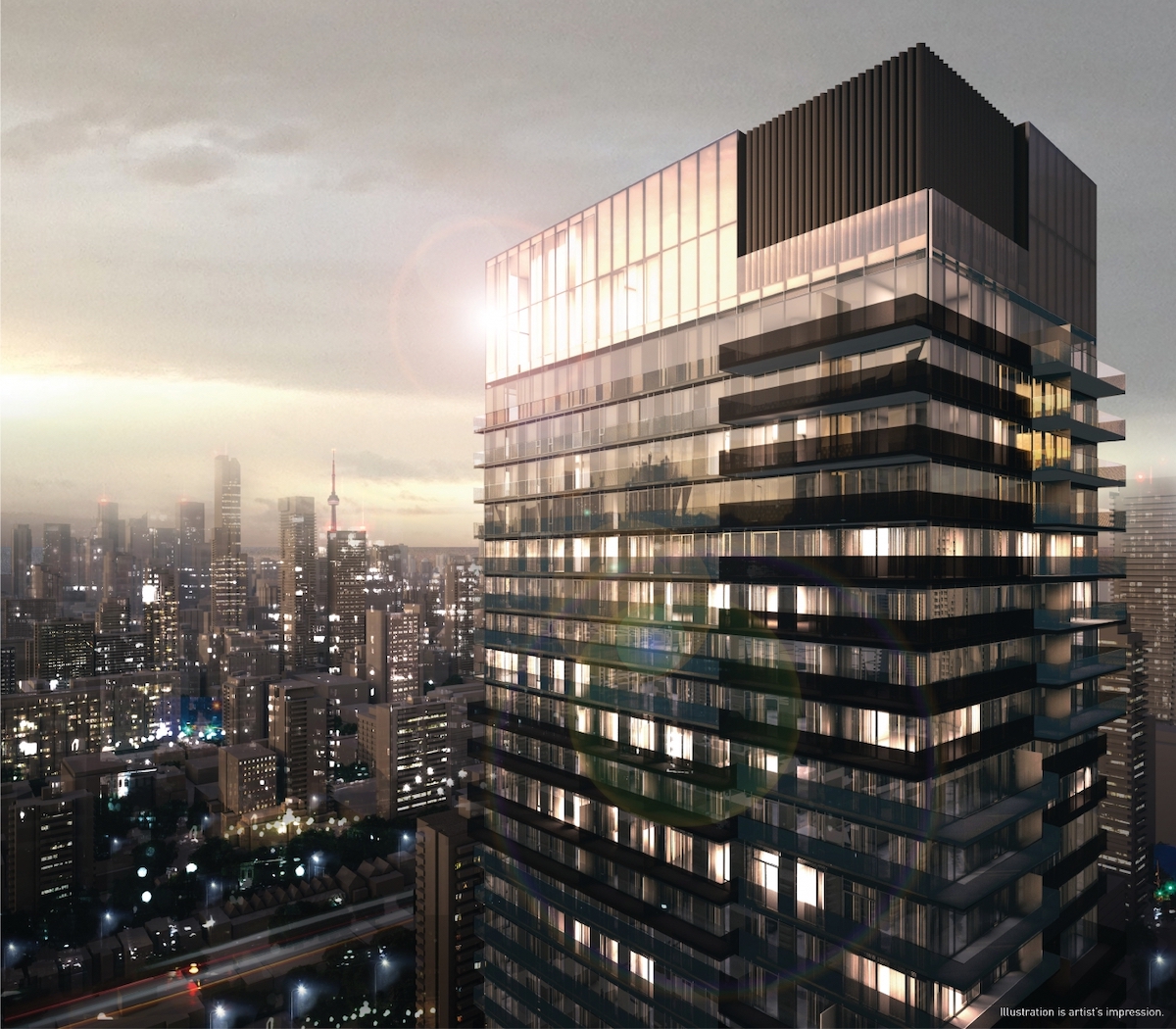 Rendering of 55C Bloor Yorkville Residences Exterior