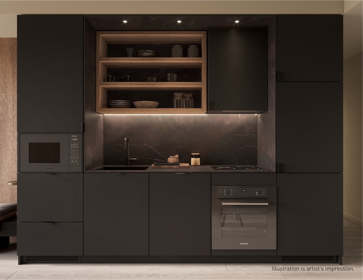 Rendering of 55C Bloor Yorkville Residences Kitchen