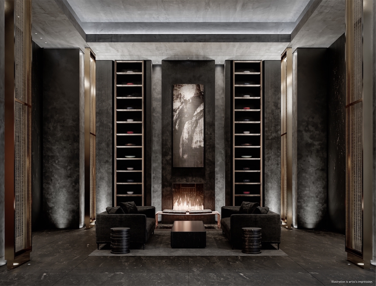 Rendering of 55C Bloor Yorkville Residences Lounge