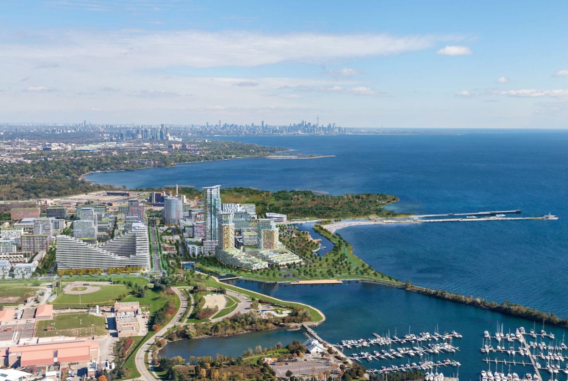Rendering of Harbourwalk at Lakeview Village community marina
