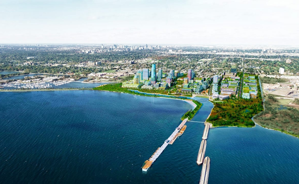 Tridel at Lakeview Village Aerial Rendering