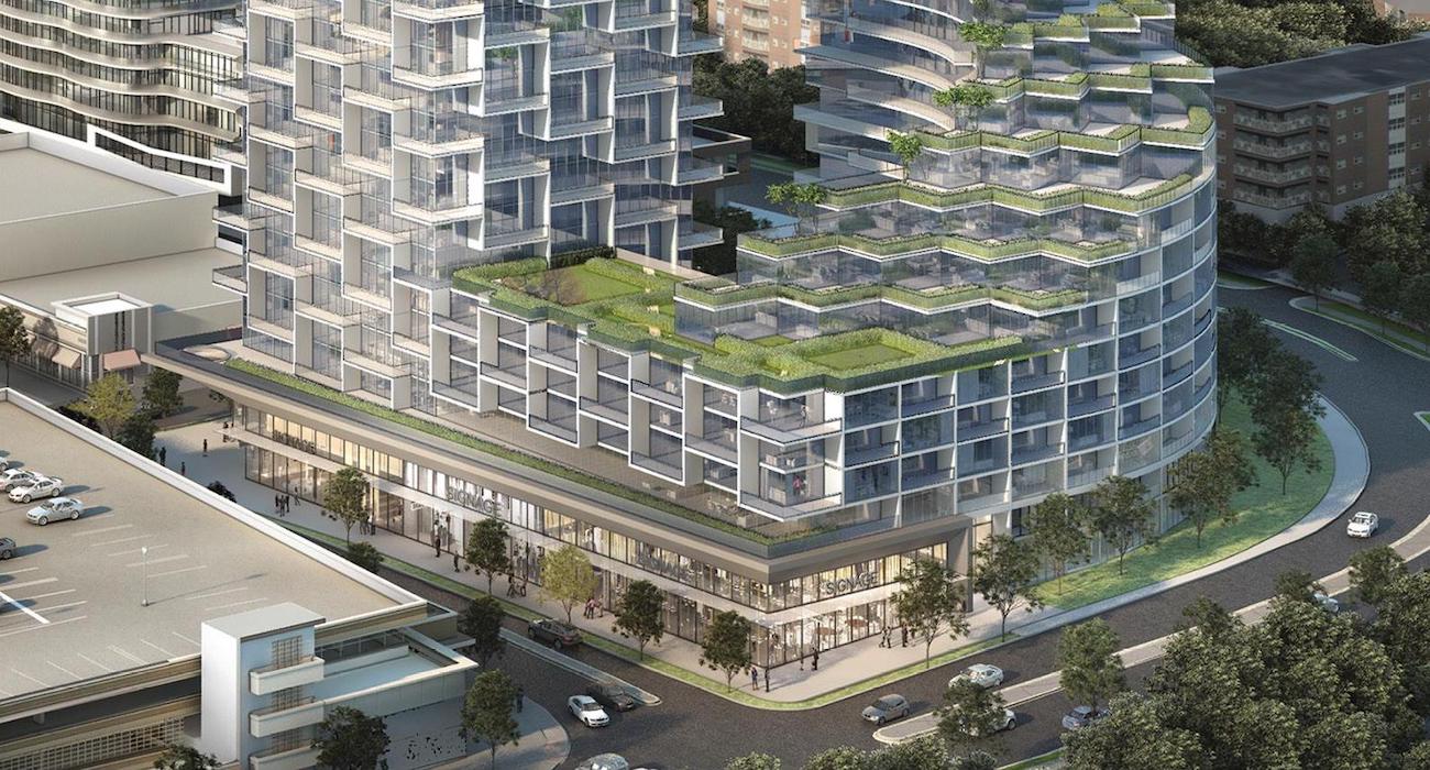 Exterior Rendering of Spirits Condos