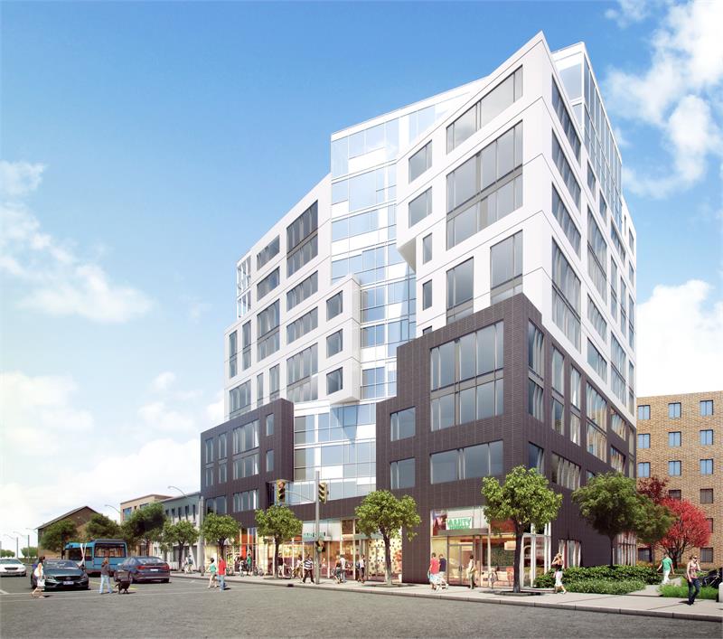 University Suites Condos Building Exterior Rendering