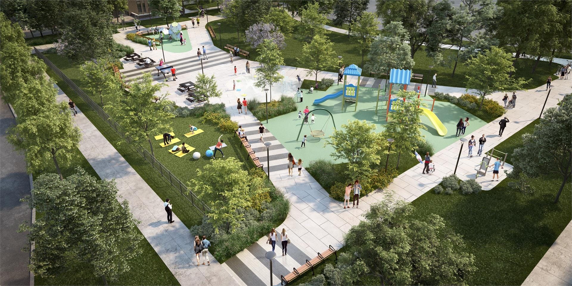 Verde Condos Outdoor Playground Rendering