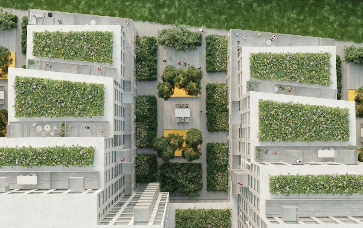 470 Wilson Avenue Condos Aerial View