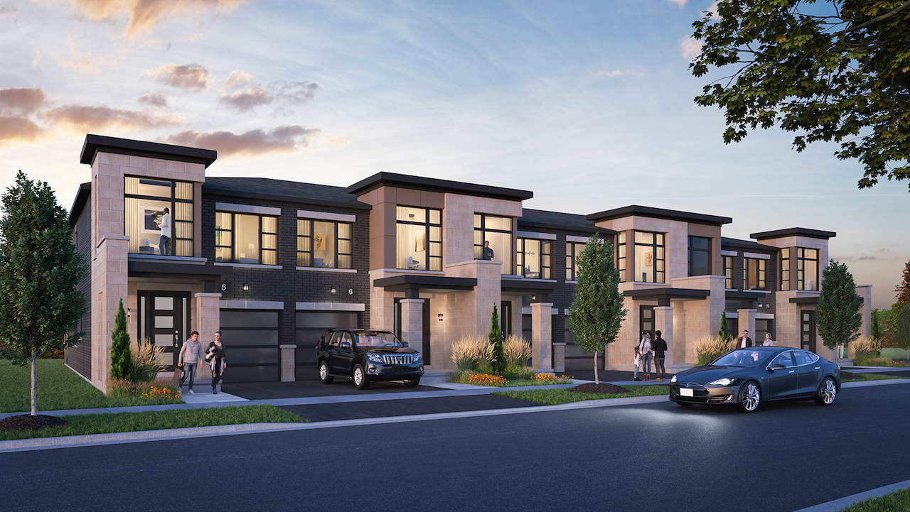 Rendering of Horizons Modern Towns Block 2 Streetscape