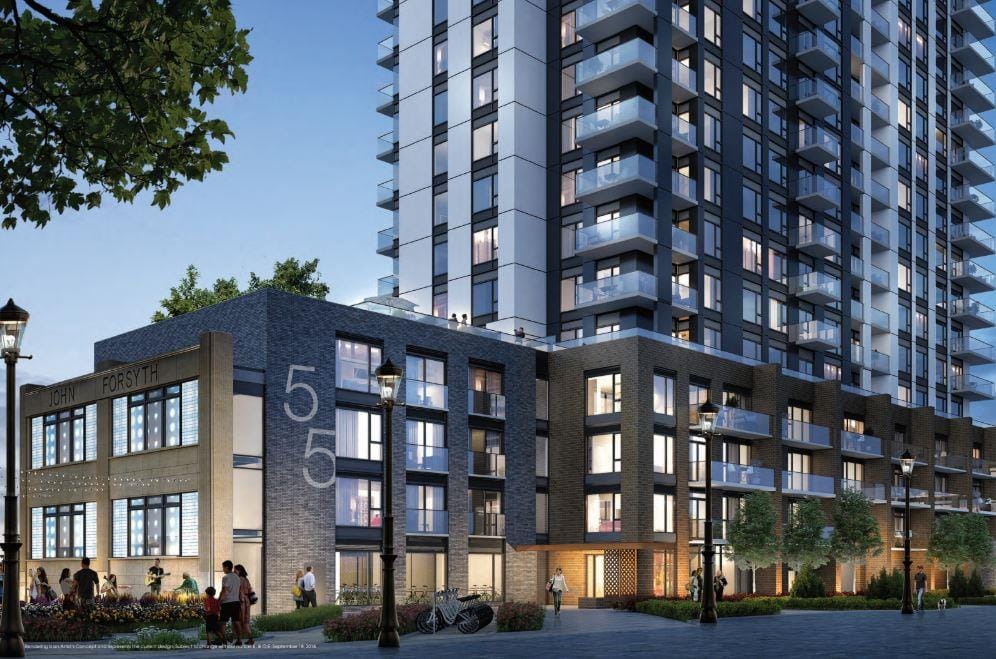 Young Condos at City Centre Building Exterior