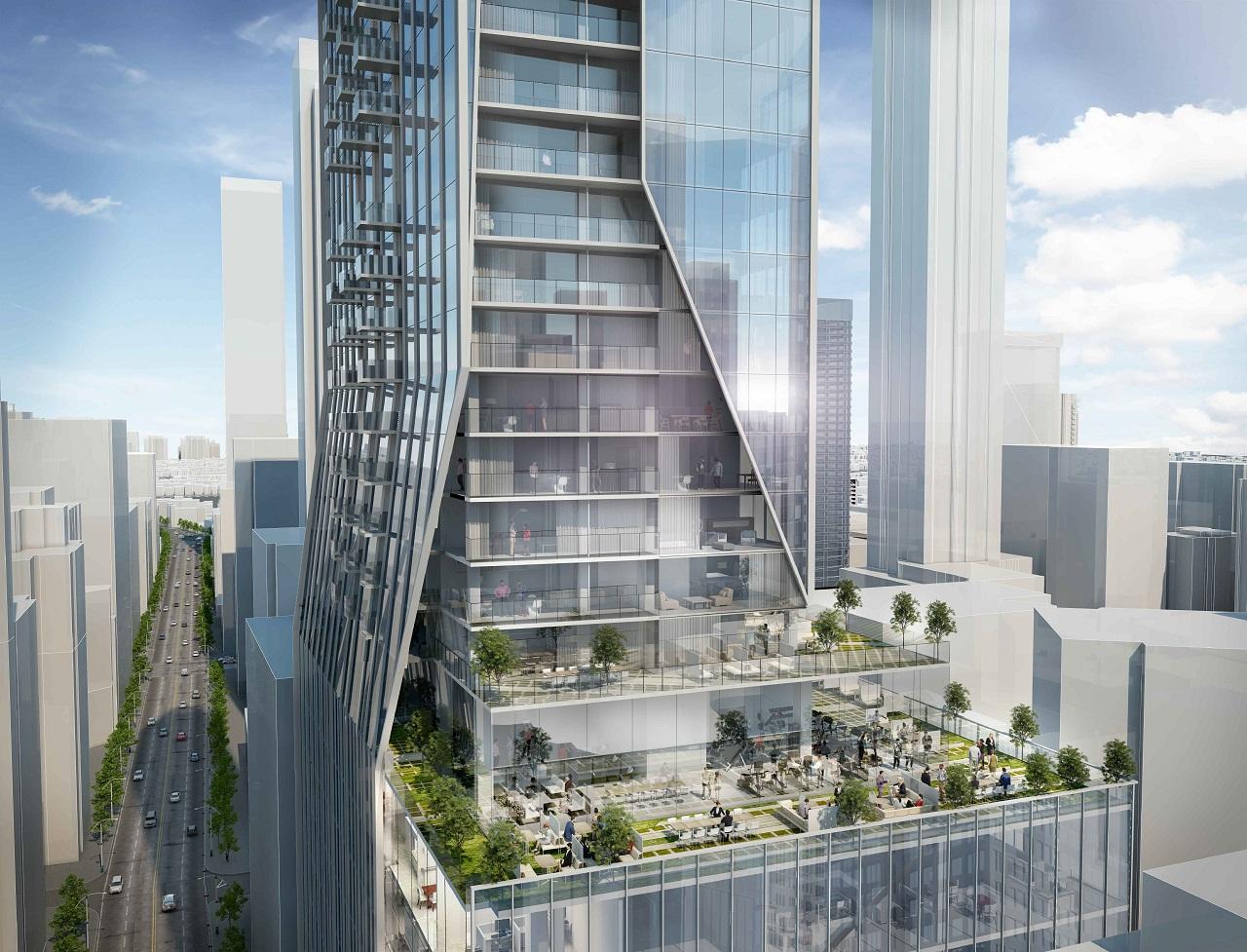 Exterior Rendering of 1075 Bay Condos