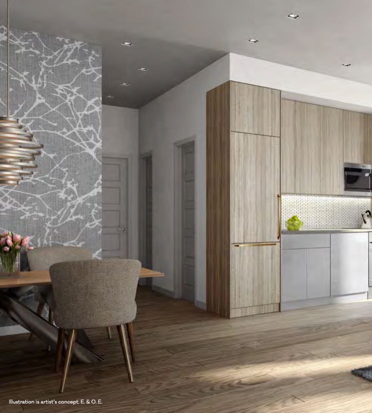 Rendering of 4Hundred East Mall Townhomes Kitchen