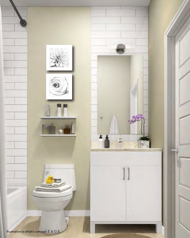Rendering of 4Hundred East Mall Townhomes Bathroom