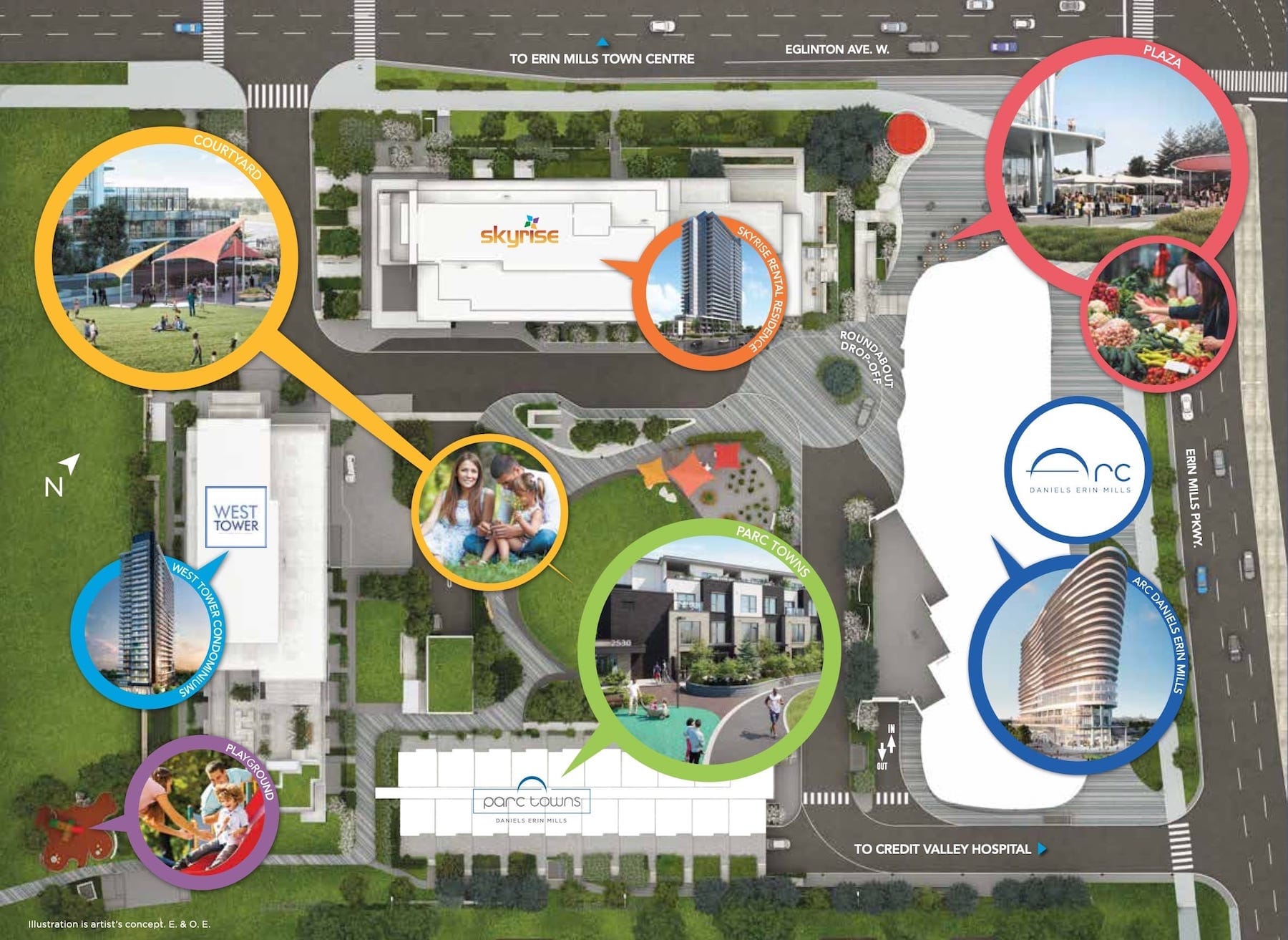 Parc Towns Condo Community Map