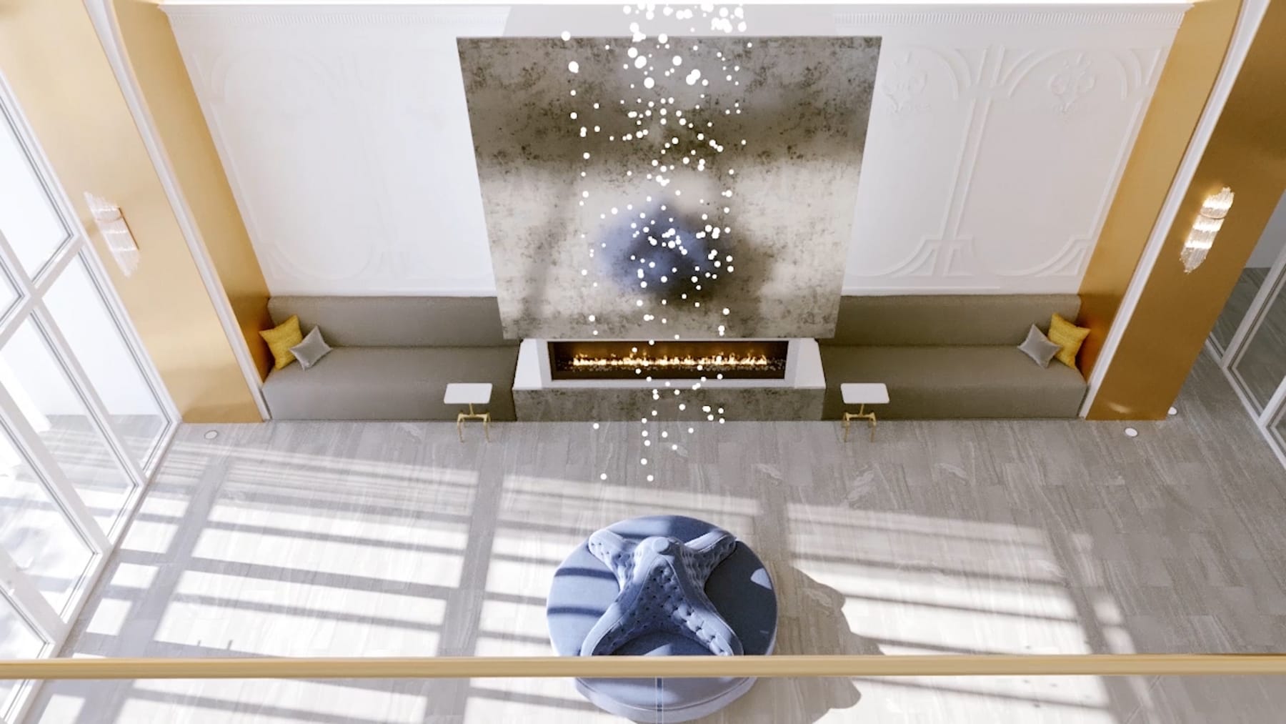 Interior Rendering of Eight Cedarland Condos Lobby