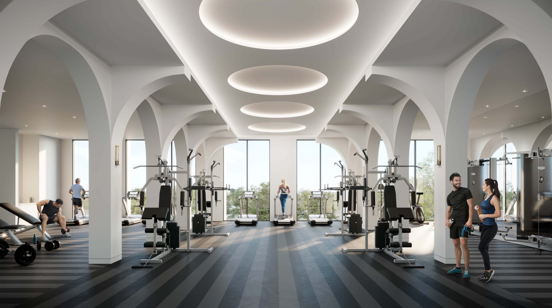 Interior Rendering of Eight Cedarland Condos Fitness Centre