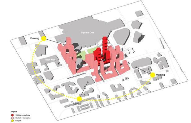 Map Graphic of Exchange District Condos
