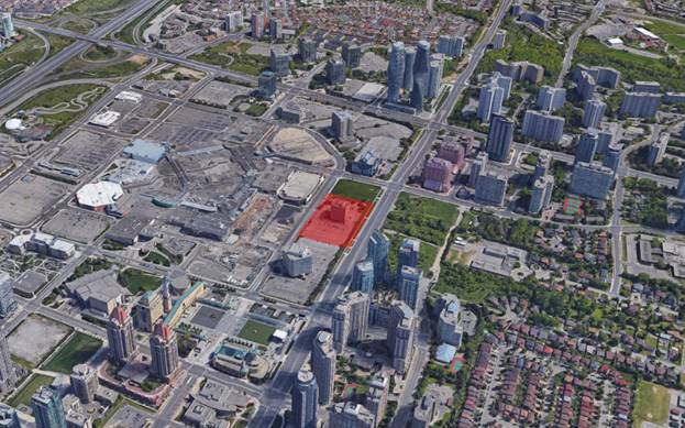 Map Graphic of Exchange District Condos