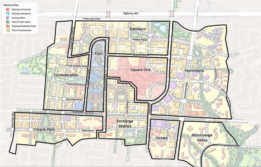 Map Graphic of Exchange District Condos