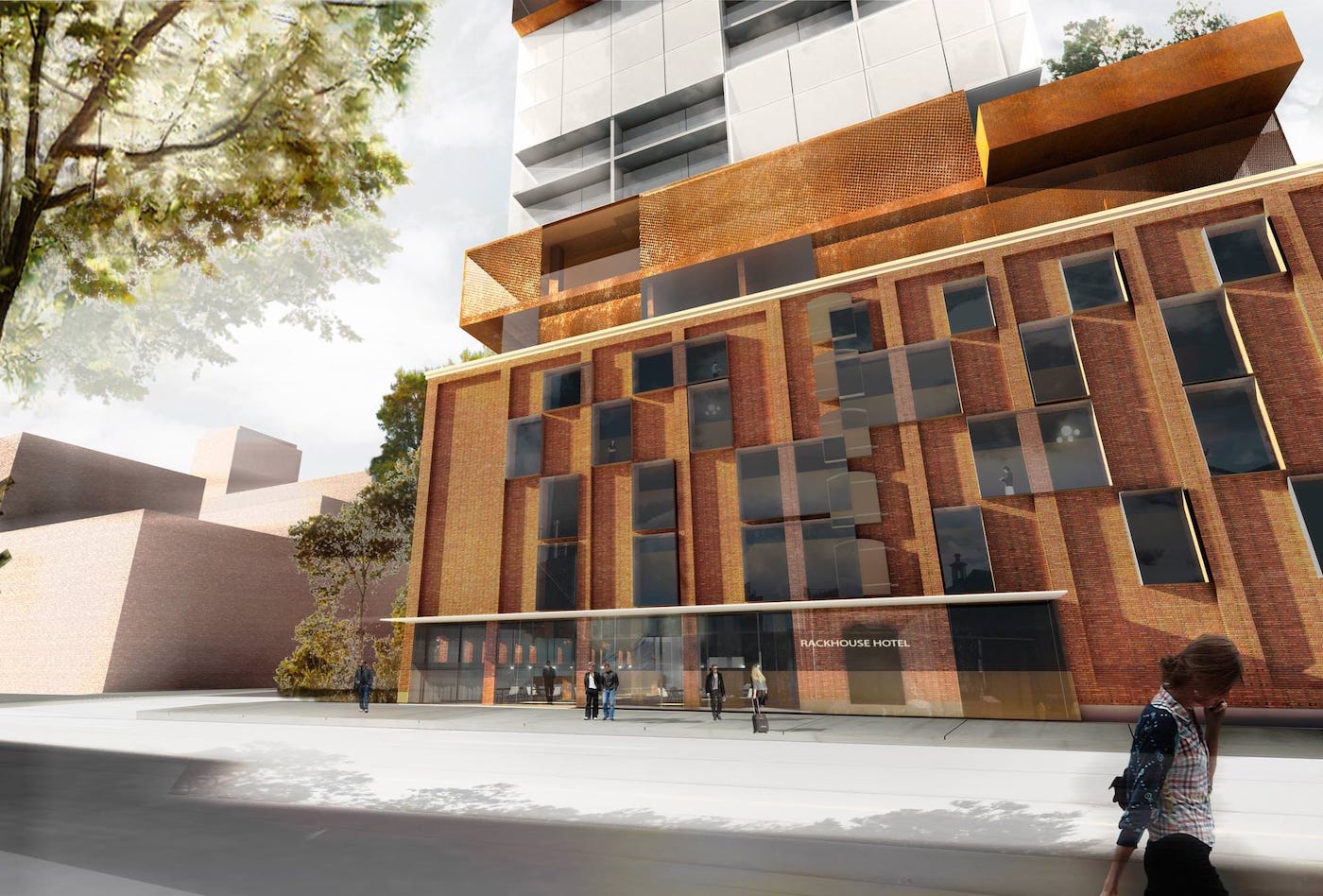 Exterior Rendering of Rack House D Condos