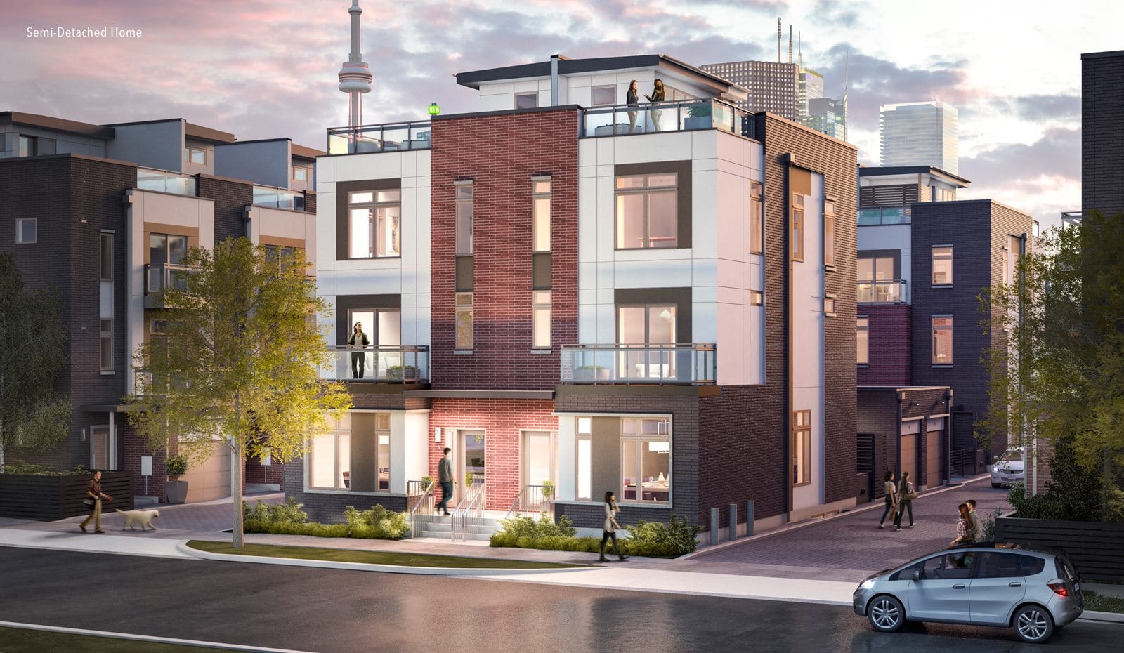 Exterior Rendering of The Sutton Collection Homes