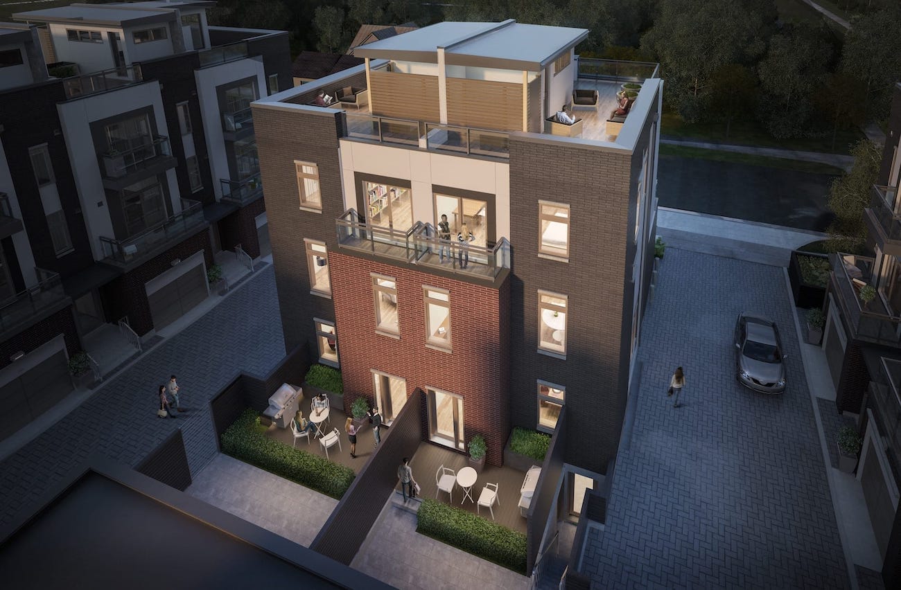 Exterior Rendering of The Sutton Collection Homes