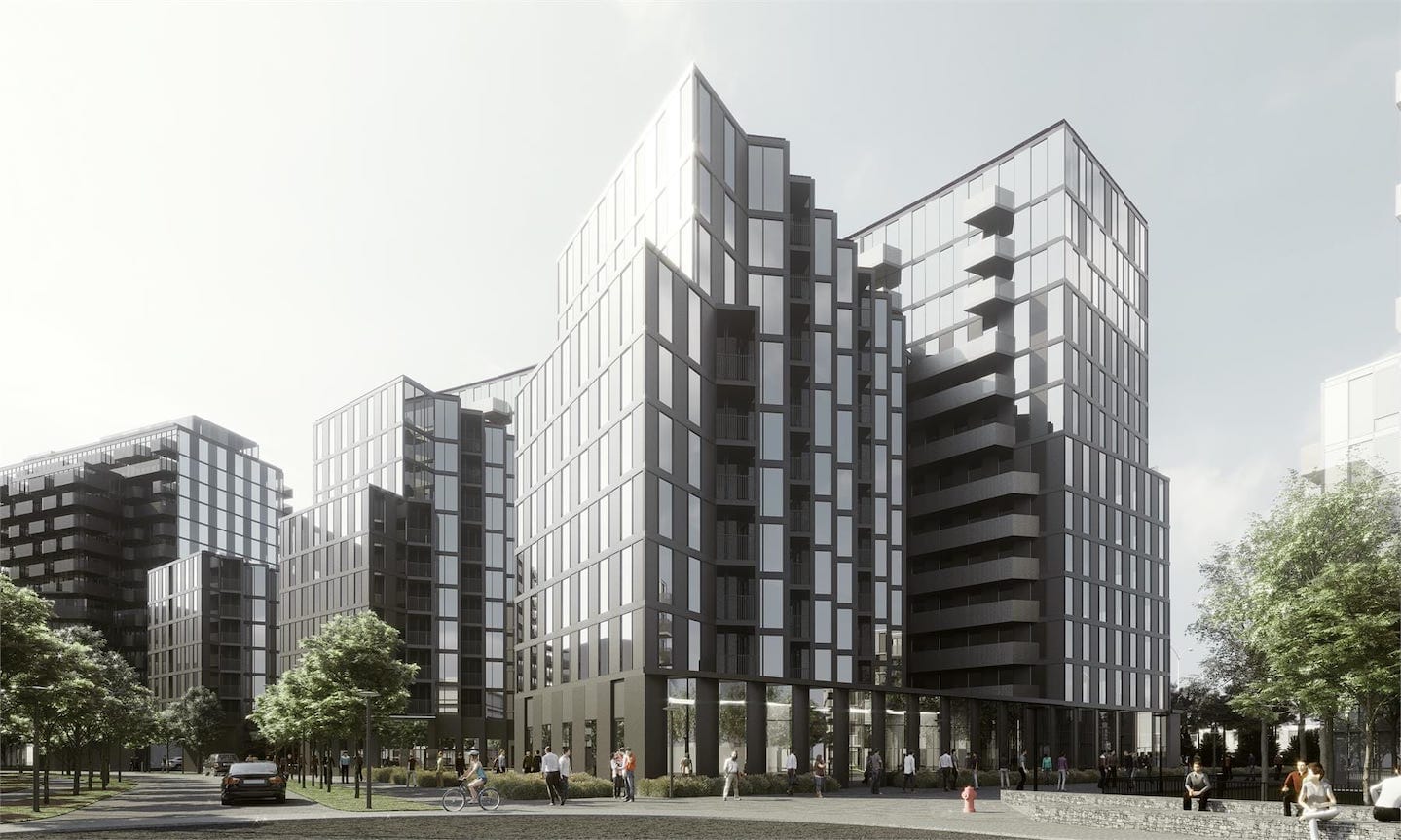 Exterior Rendering of Tretti Condos