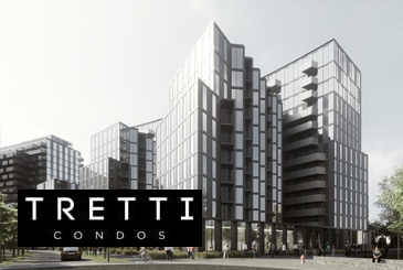 Exterior Rendering of Tretti Condos