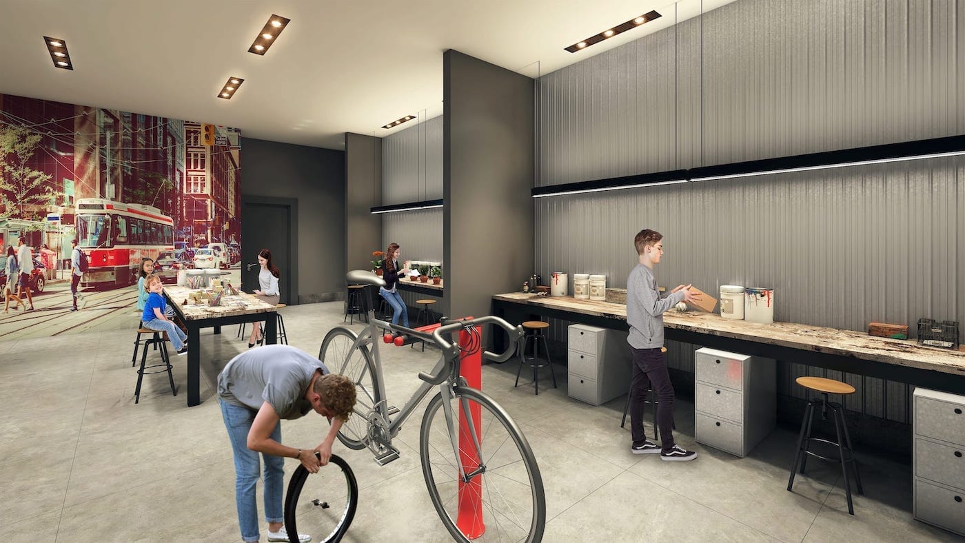 Garage Rendering of Reunion Crossing Condos