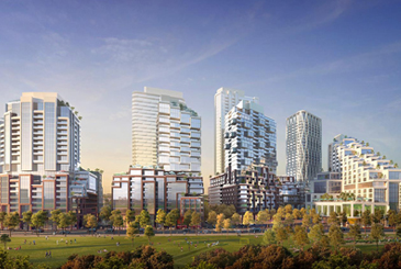 Exterior Rendering of the Galleria Mall Condos