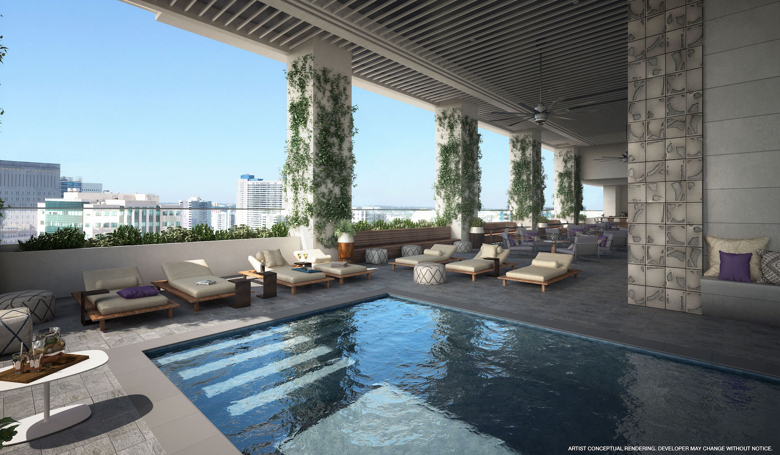 Rendering of YotelPad Miami Condos