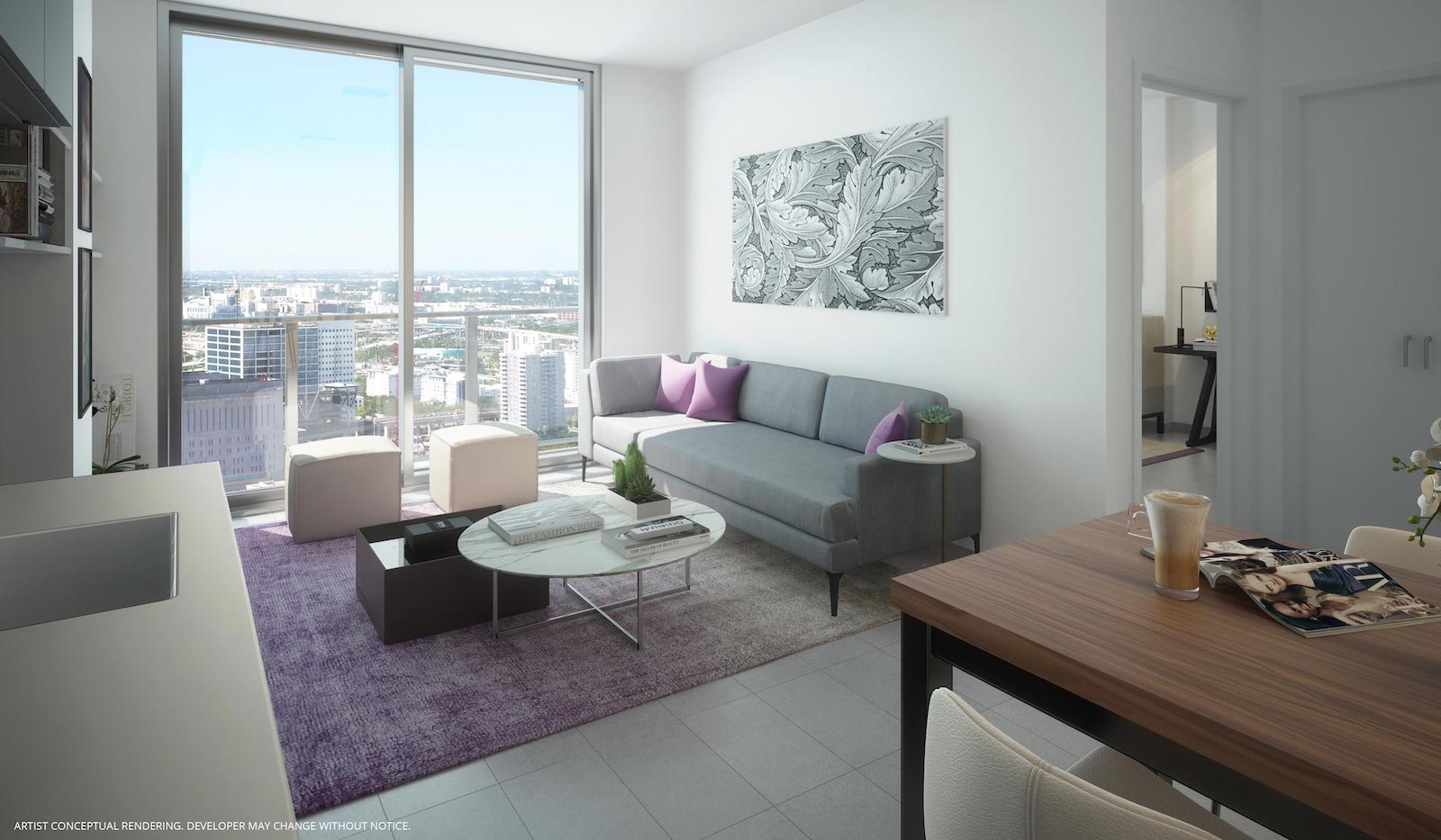 Rendering of YotelPad Miami Condos