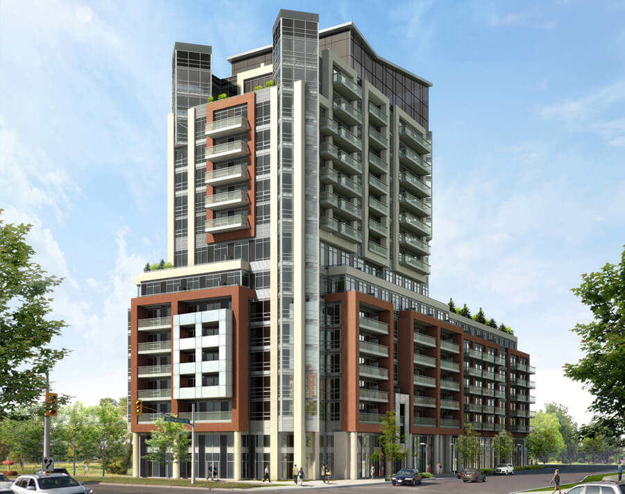 Exterior Rendering of 8888 Yonge Street Condos