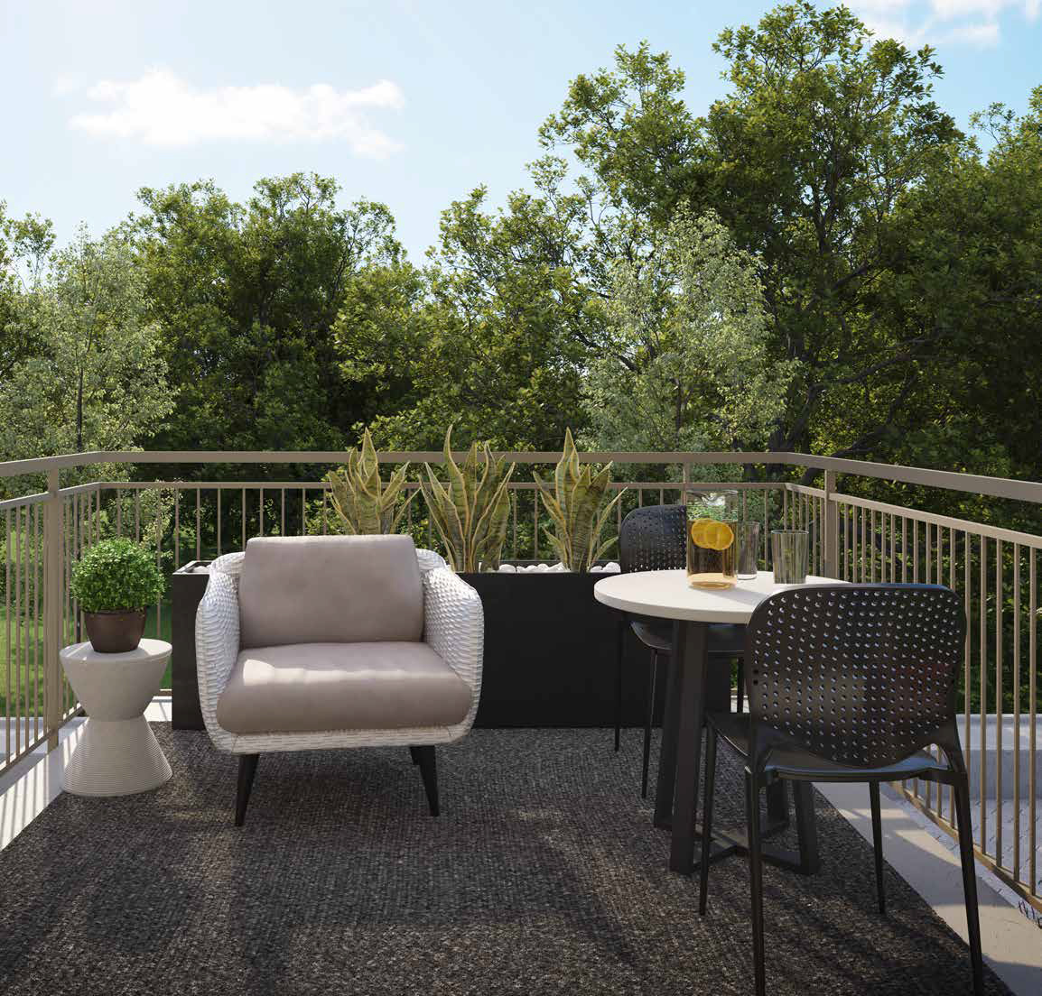 Rendering of Maxx Urban Towns balcony