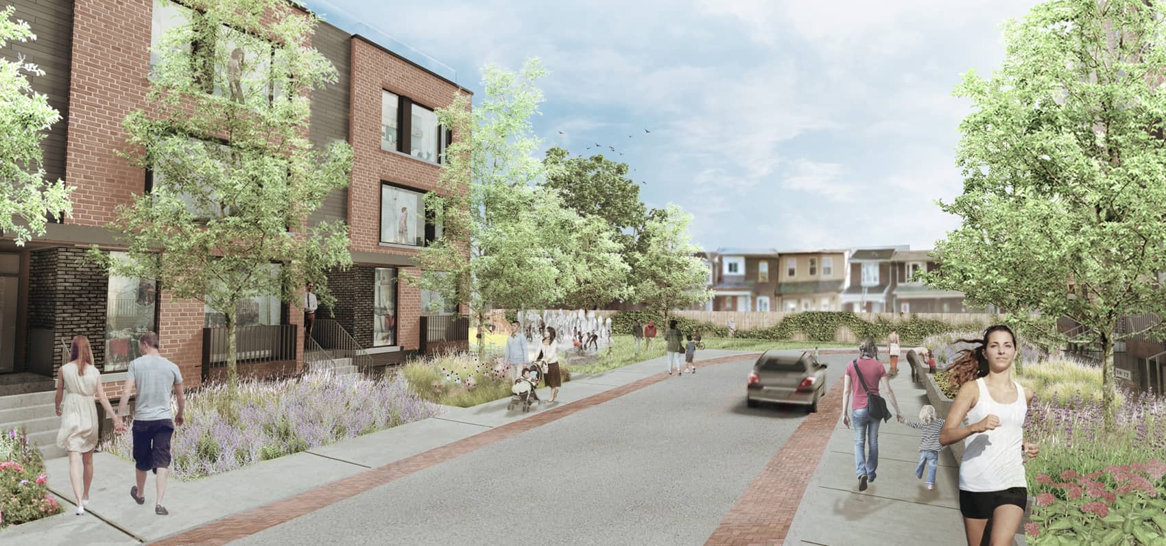 Exterior Rendering of Reunion Crossing Condos & Urban Towns